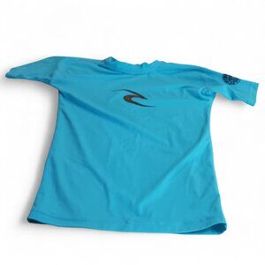 Youth Rip Curl Swim Shirt – Aqua & Navy, Size Approx. 10–12